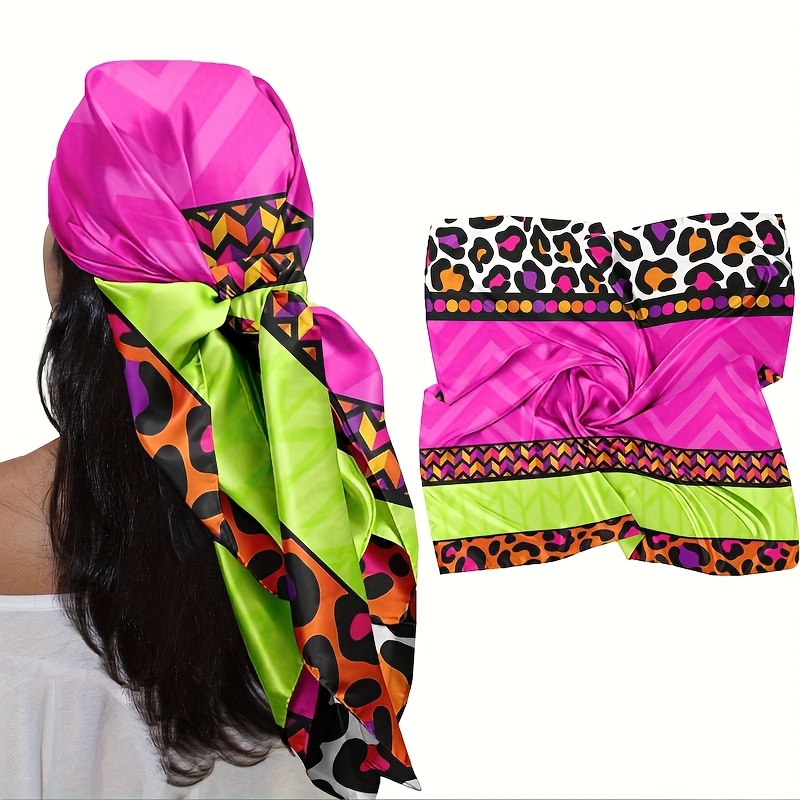 Travel Accessories Gifts For Women - Extra Large 35-Inch Square Scarf -
