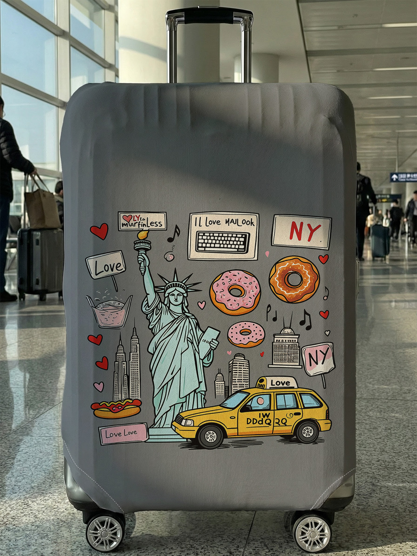 Travel Accessories New York - New York Landmark Element Print Luggage