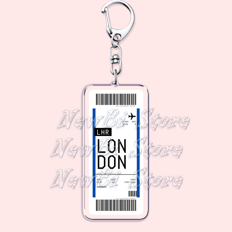 Plane Ticket Boarding Pass Key - огляд і ціна Travel Accessories New York