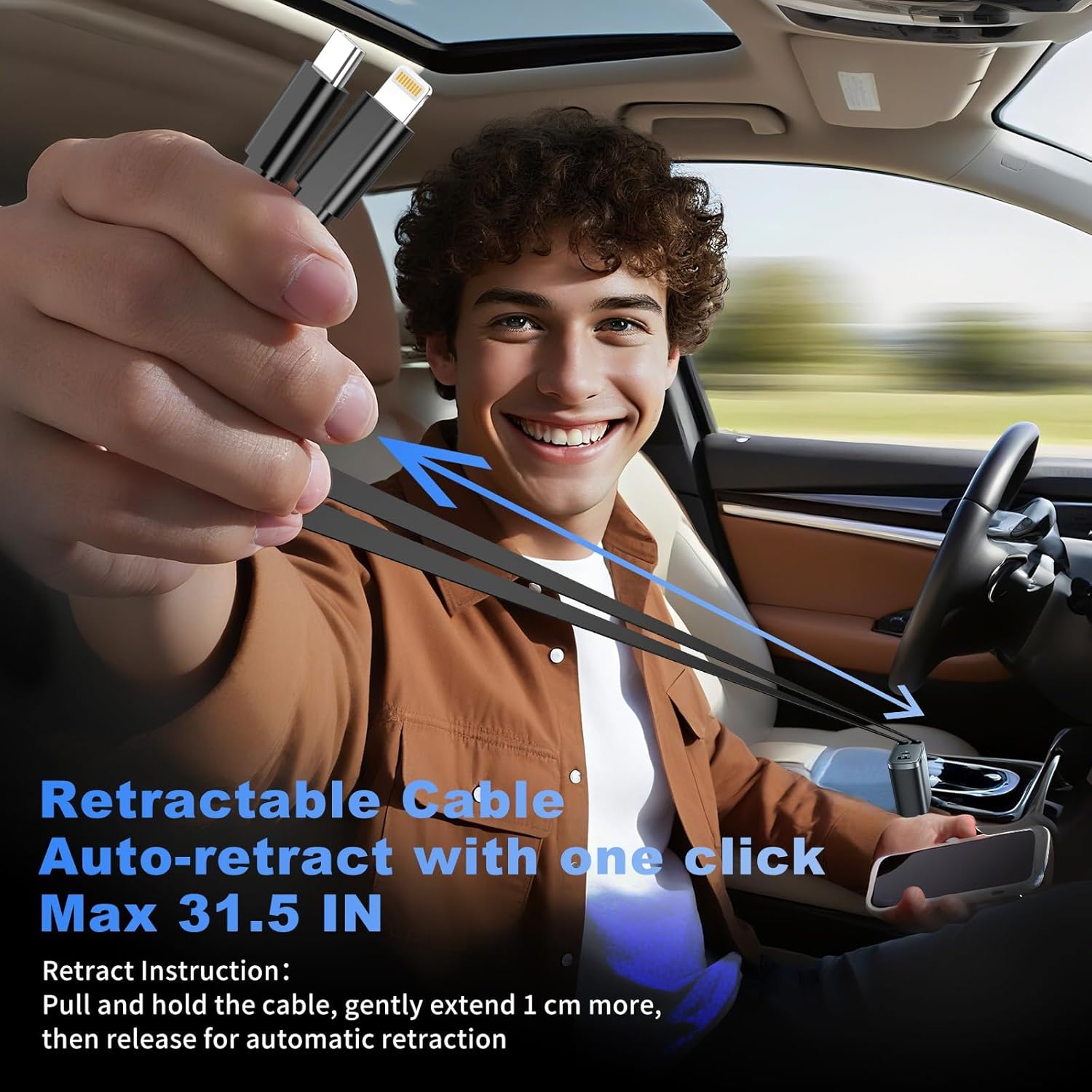 Retractable Car Charger 4 in 1 - огляд і ціна Travel Accessories Inc