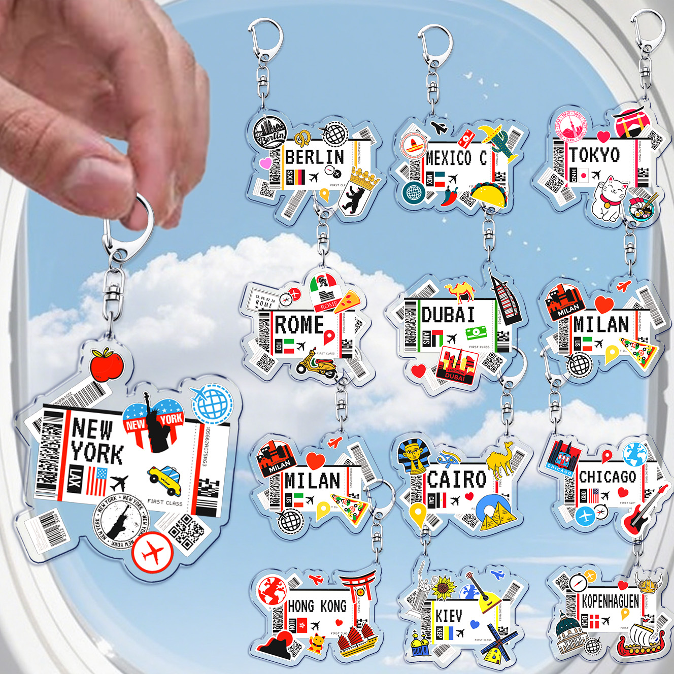 Retro Traveling Plane Keychain - огляд і ціна Travel Accessories New York