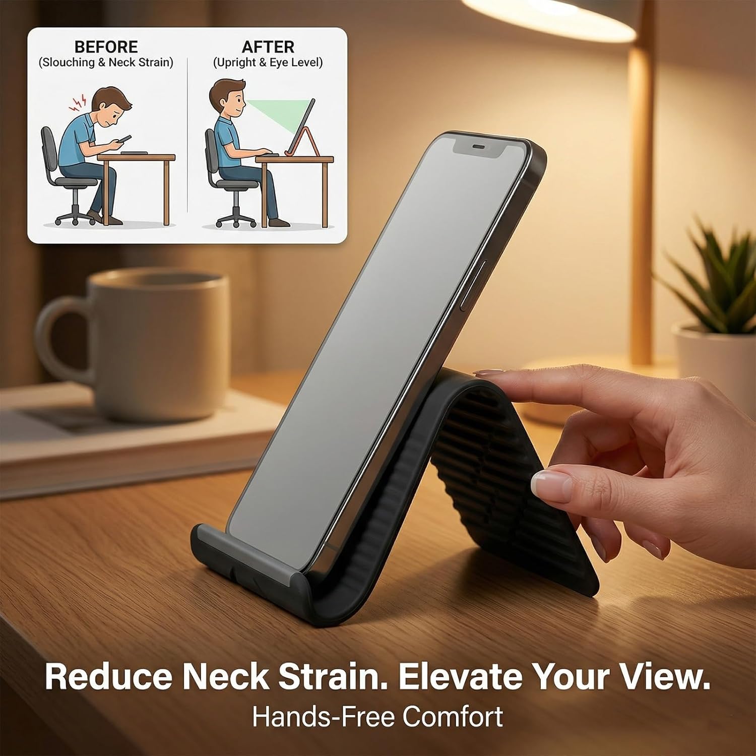 Lazy Portable Phone Stand Sili - огляд і ціна Travel Accessories Gadget