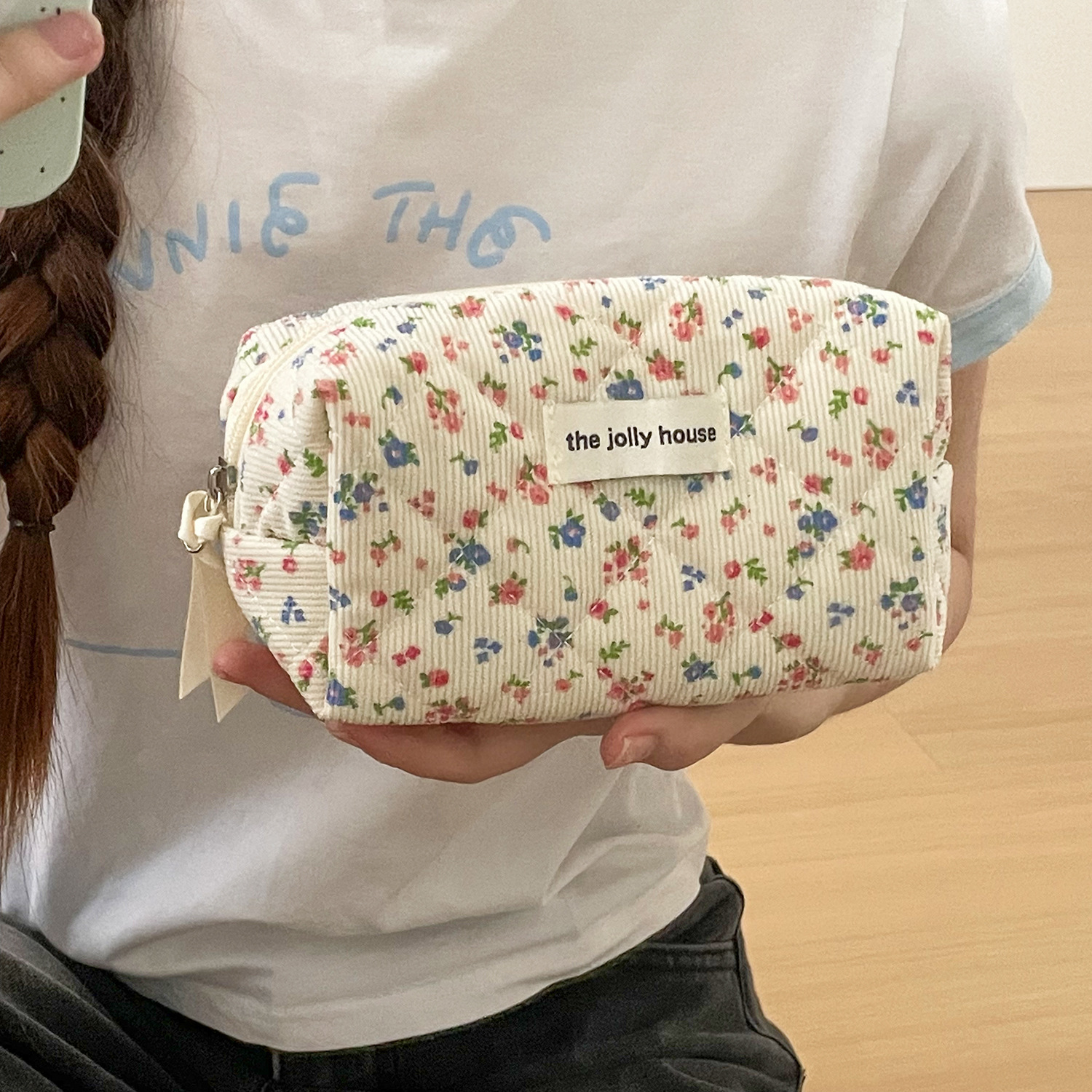 Lovely Floral Corduroy Cosmeti - огляд і ціна Travel Accessories In Store