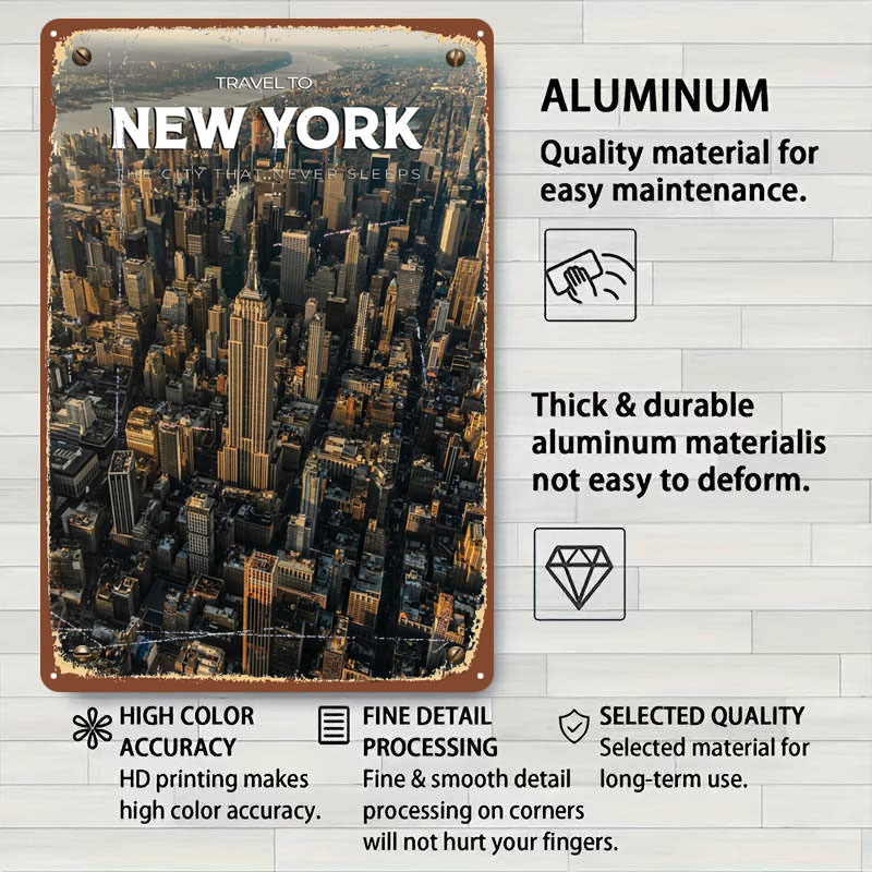 New York Travel Print Metal Si - огляд і ціна Travel Accessories New York