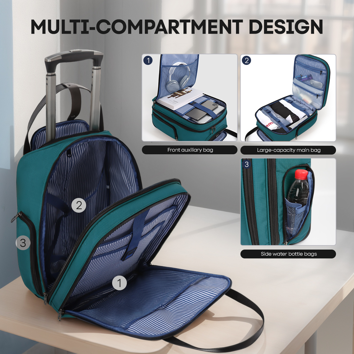 Underseat Carry-on Luggage wit - огляд і ціна Travel Accessories New York