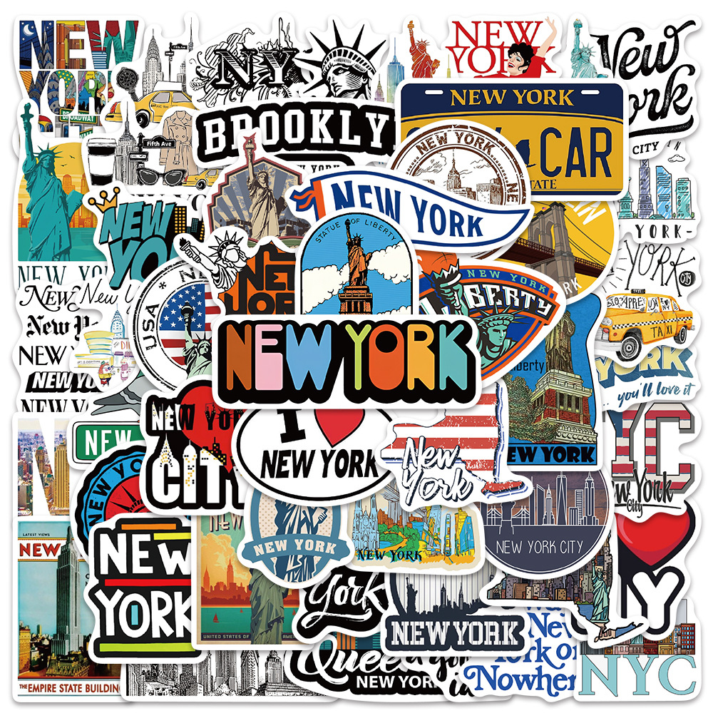 10/30/50PCS Cartoon New York C - огляд і ціна Travel Accessories New York