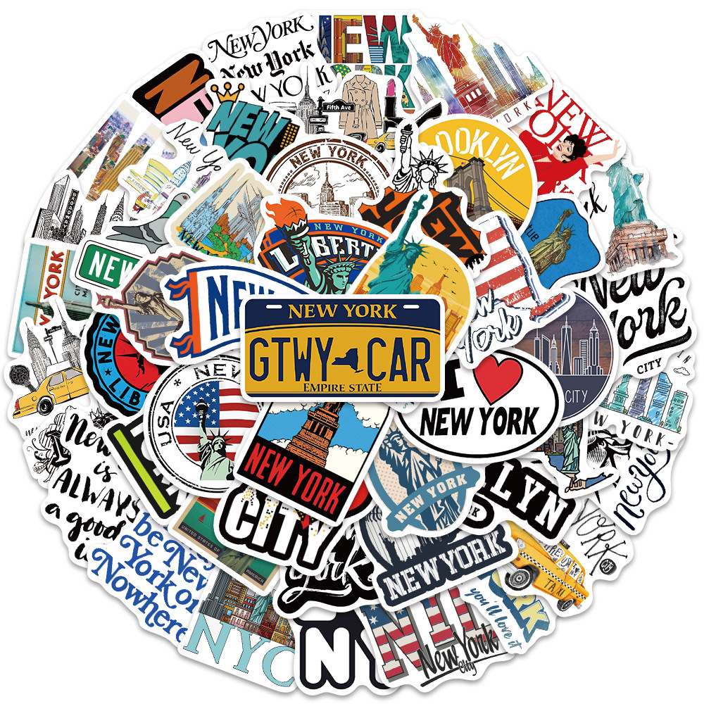10/30/50PCS Cartoon New York C - огляд і ціна Travel Accessories New York