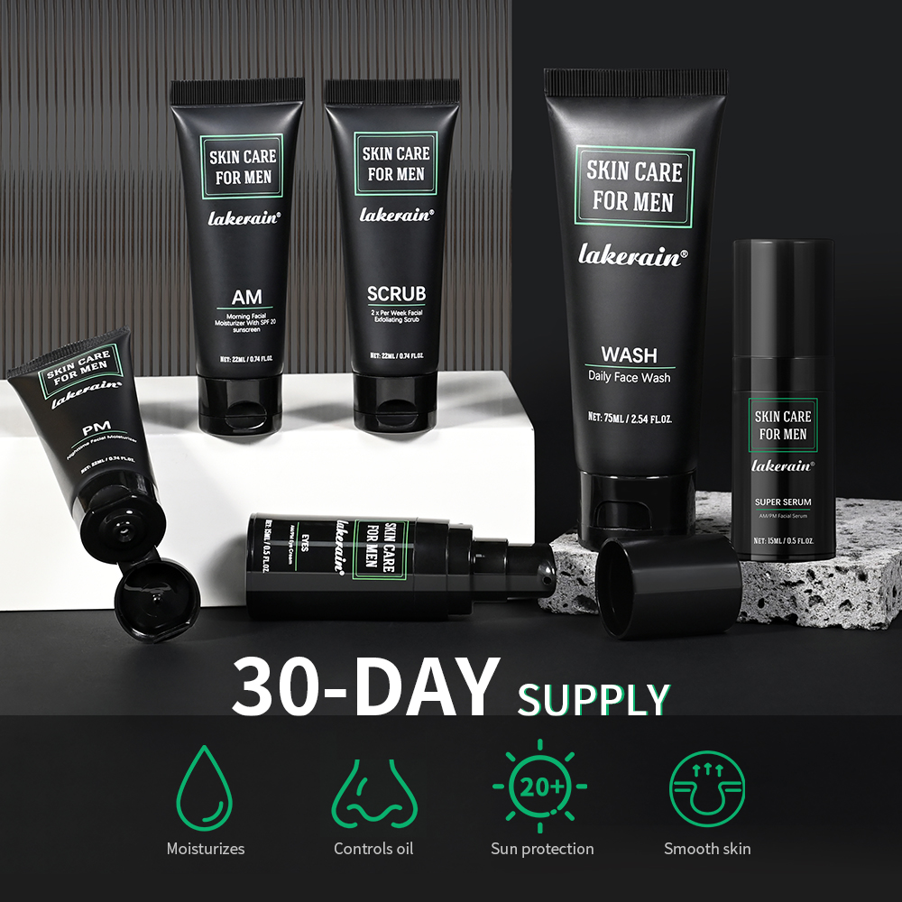 Lakerain Skin Care for Men Kit - огляд і ціна Travel Accessories Set