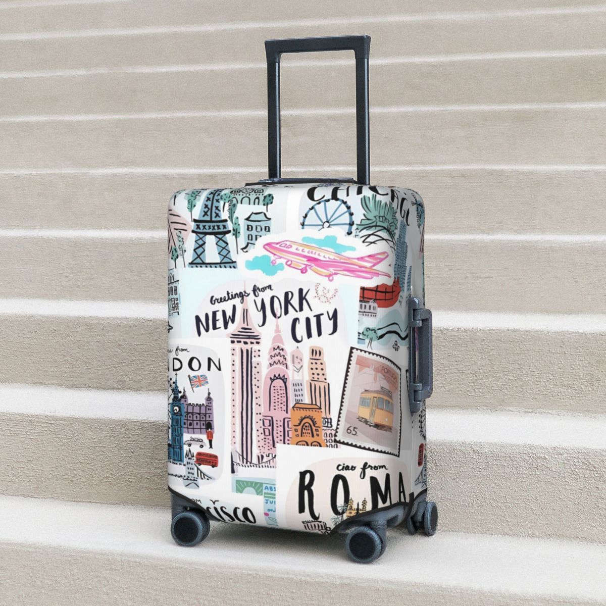 Travel Prints Suitcase Cover N - огляд і ціна Travel Accessories New York