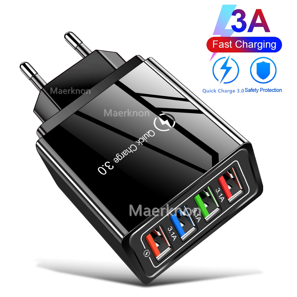 4 USB Fast Charging Head EU/US - огляд і ціна Travel Accessories Inc