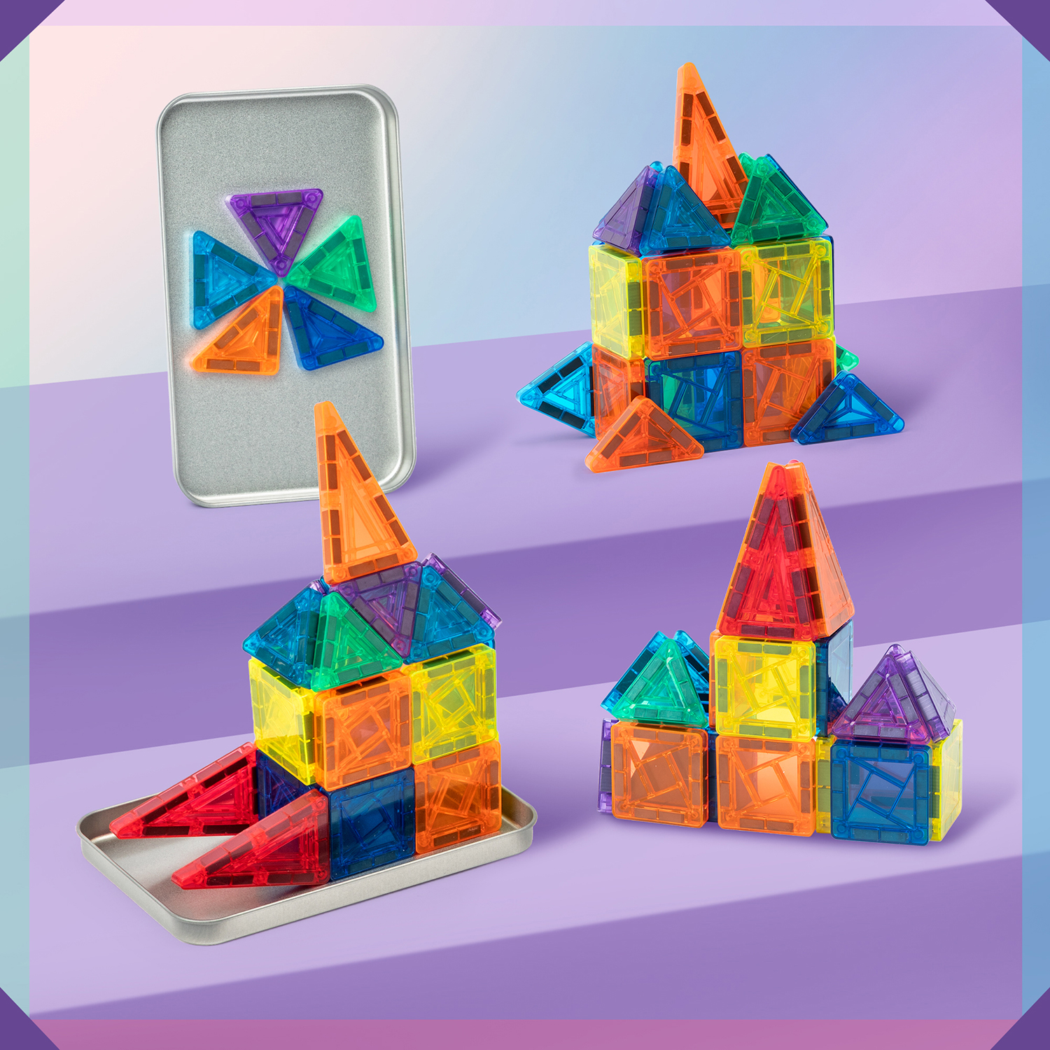 42P/60P Mini Magnetic Tiles Bu - огляд і ціна Travel Accessories Set