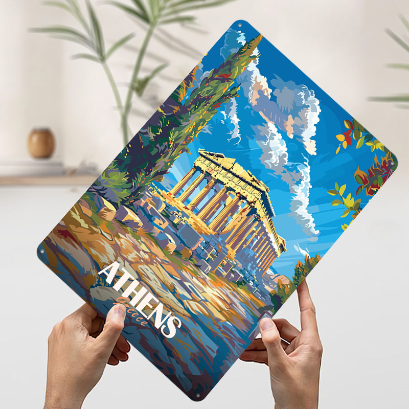 Greece City Travel Tin Sign Wa - огляд і ціна Travel Accessories Greece