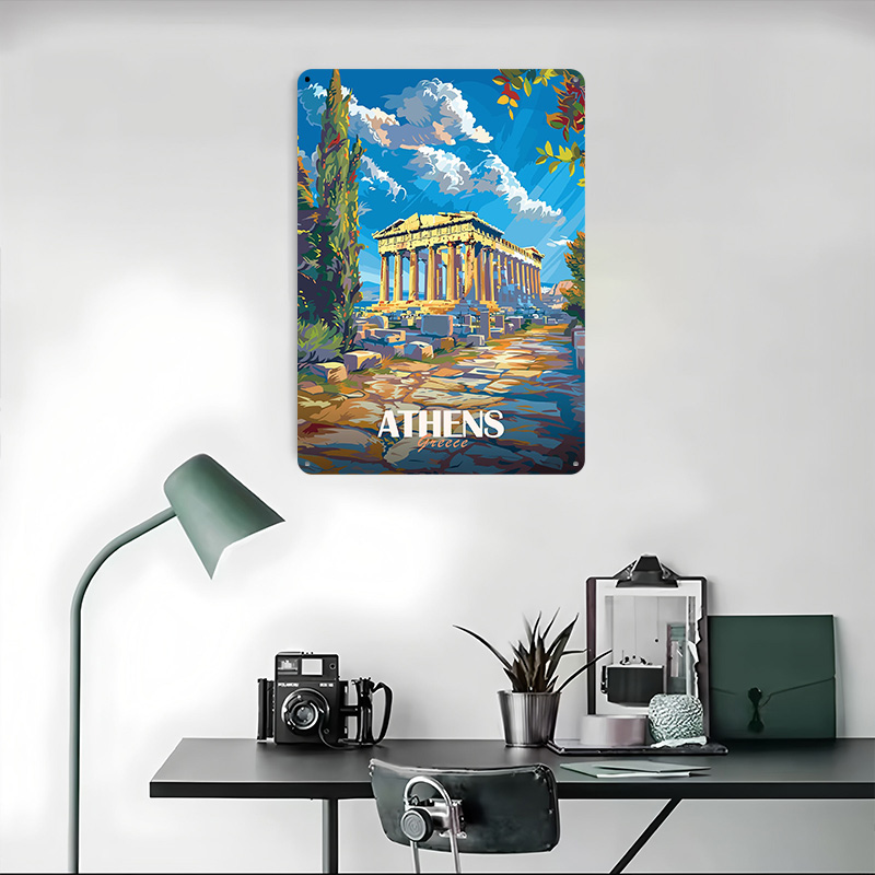 Greece City Travel Tin Sign Wa - огляд і ціна Travel Accessories Greece