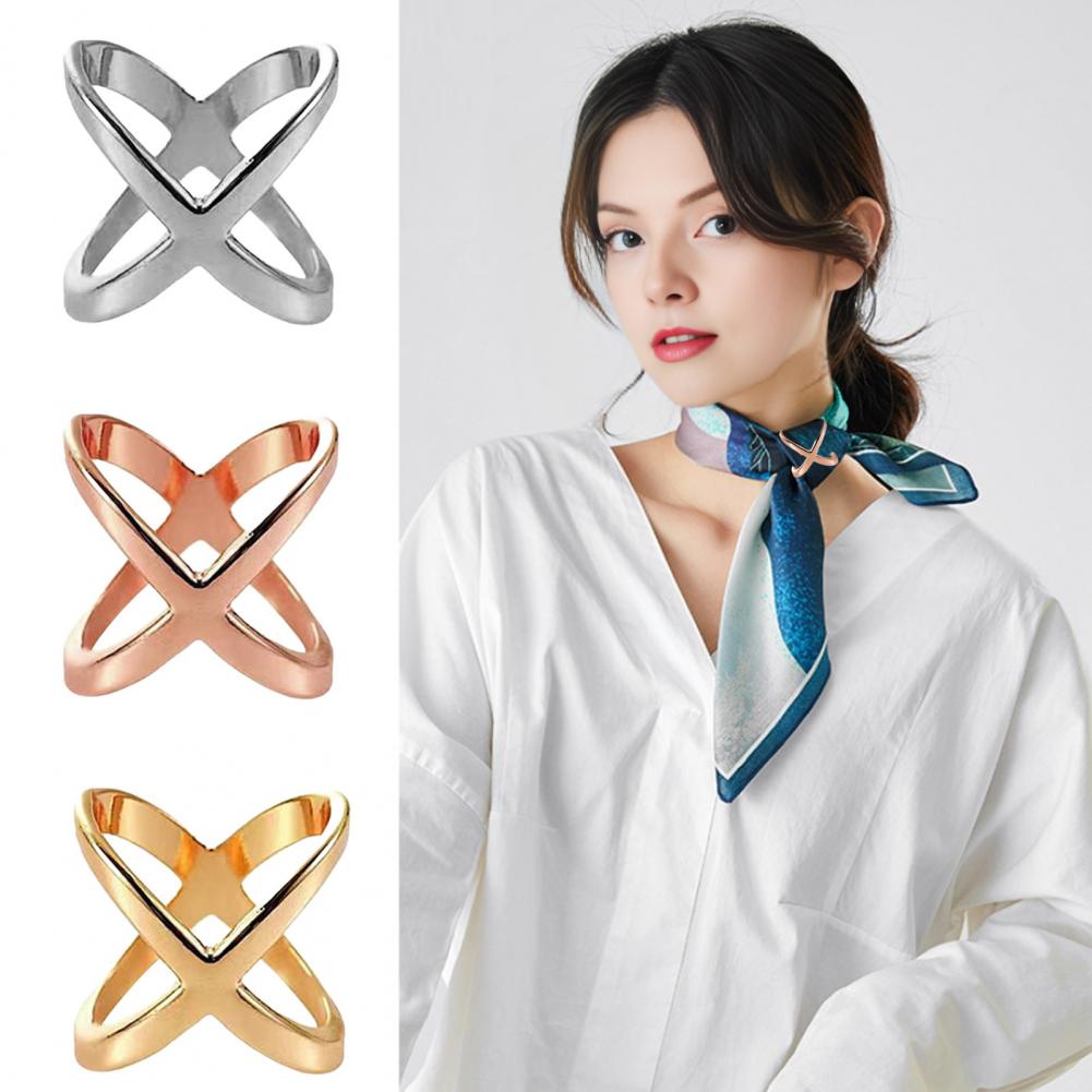 X-Shaped Scarf Clips Elegant S - огляд і ціна Travel Accessories Gifts For Women